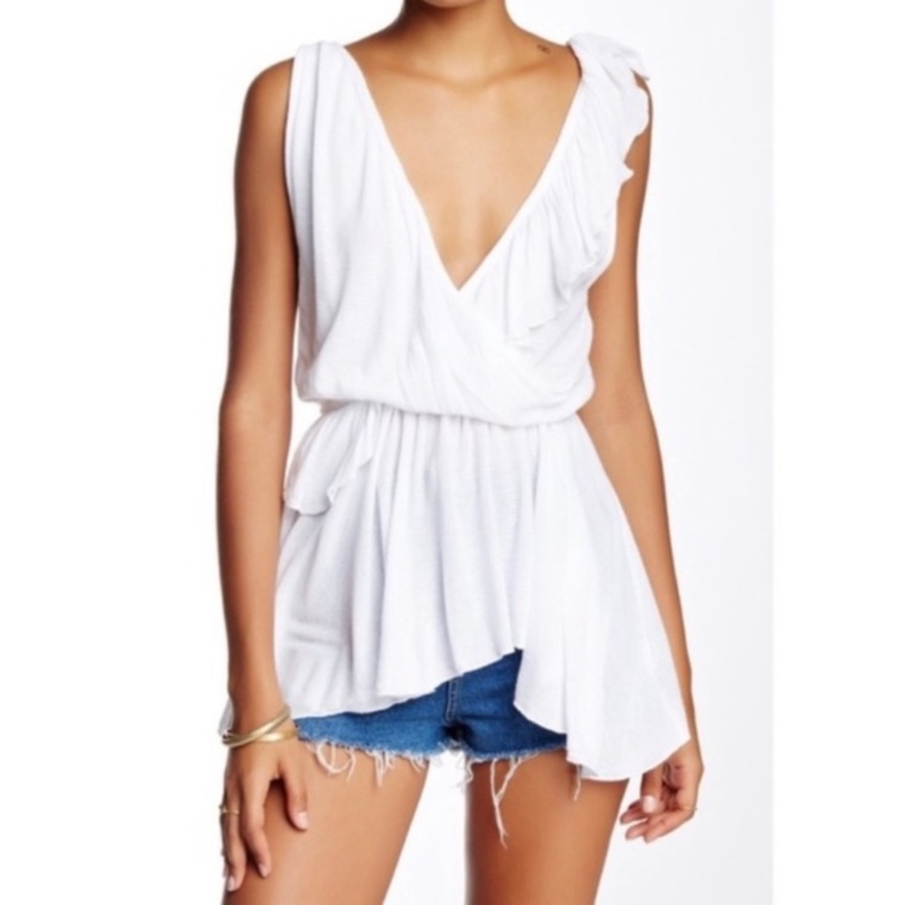 Free people ruffle tank top